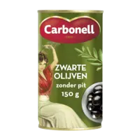 Carbonell Zwarte olijven zonder pit