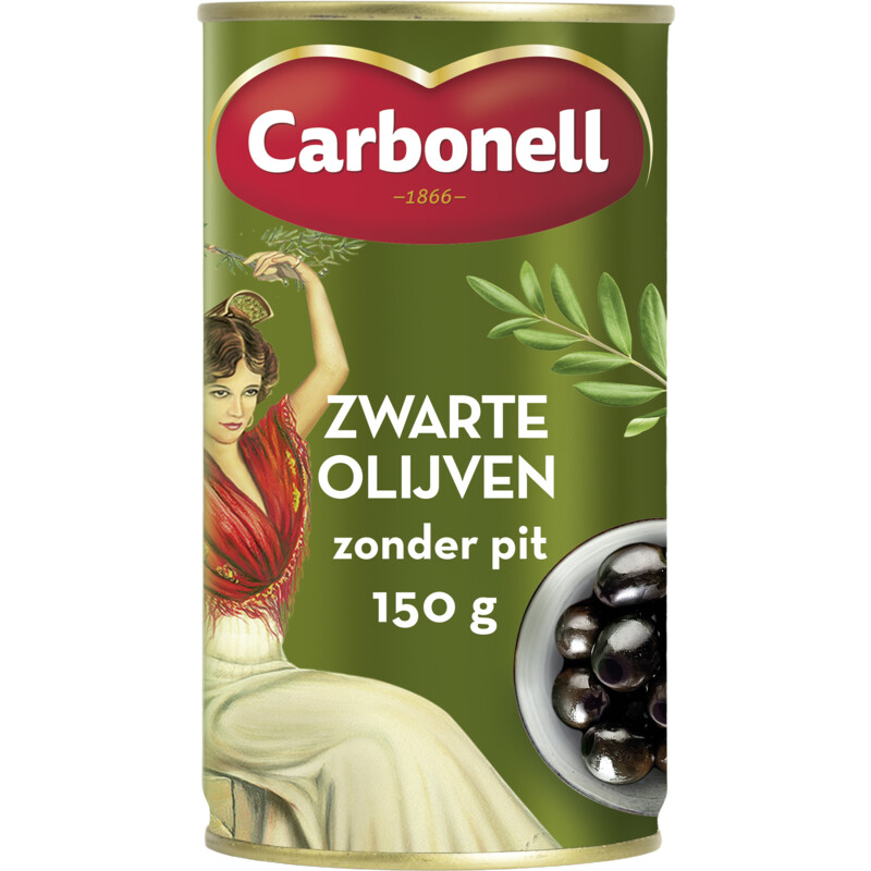 Een afbeelding van Carbonell Zwarte olijven zonder pit
