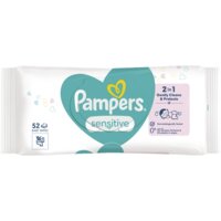 Een afbeelding van Pampers Sensitive babydoekjes 0% plastic