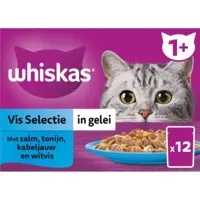 Whiskas 1+ Vis selectie in gelei