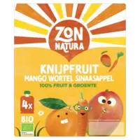 Zonnatura Biologische knijpfruit mango wortel