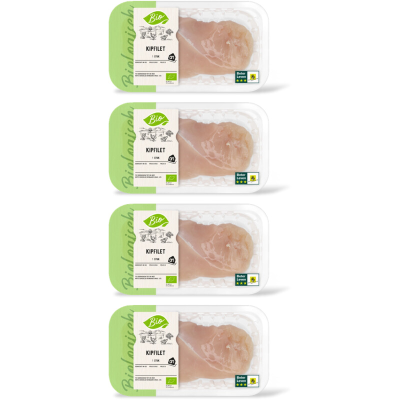 AH Biologisch Kipfilet 1 stuk 4-pack