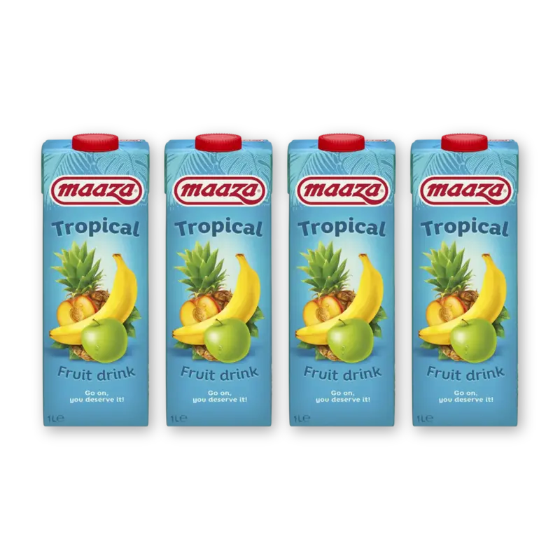 Tropical fruit drink 4-pack