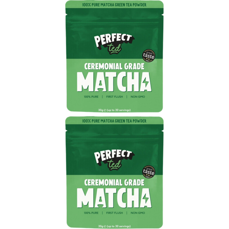 Een afbeelding van Perfect Ted organic matcha powder 2-pack