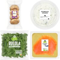 Een afbeelding van AH Excellent Bagel met zalm pakket