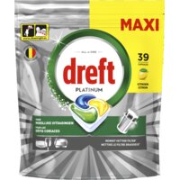 Dreft Platinum vaatwascapsules citroen | 39 stuks