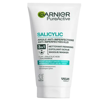 pdp-image-Garnier Pureactive 3-in-1 klei gezichtsmasker