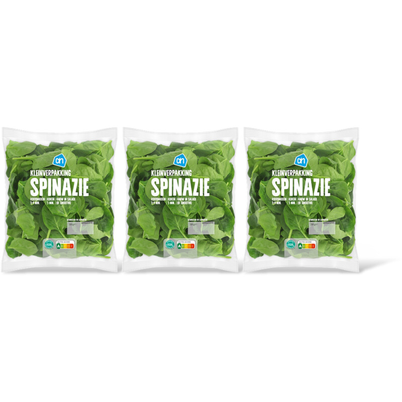 AH Spinazie kleinverpakking 3-pack
