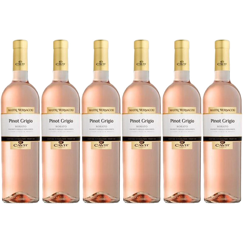 Een afbeelding van Mastri Vernacoli Pinot grigio rosato 6 flessen