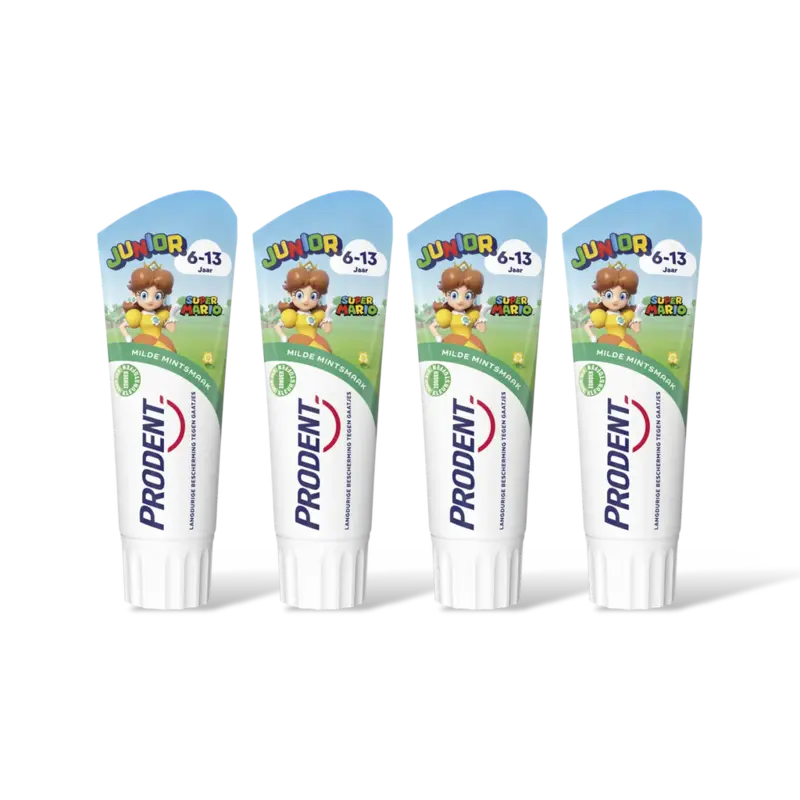 Prodent Tandpasta Mario junior 6-13 jaar 4-pack