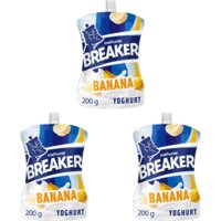 Melkunie Breaker banaan yoghurt 3-pack