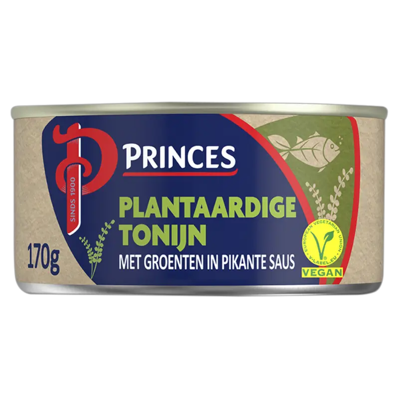 Plantaardige tonijn met groenten in saus
