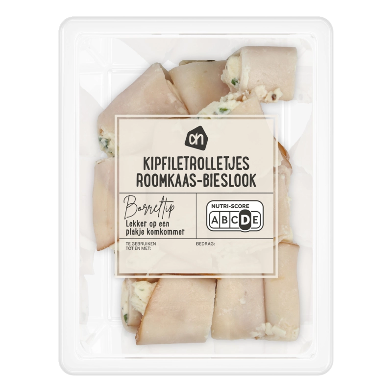 AH Kipfiletrolletjes roomkaas-bieslook