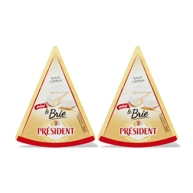 Président Mini brie 2-pack