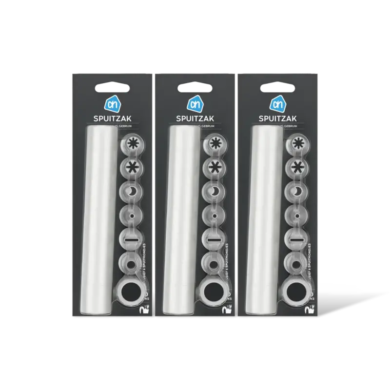 Spuitzakken met mondjes 3-pack