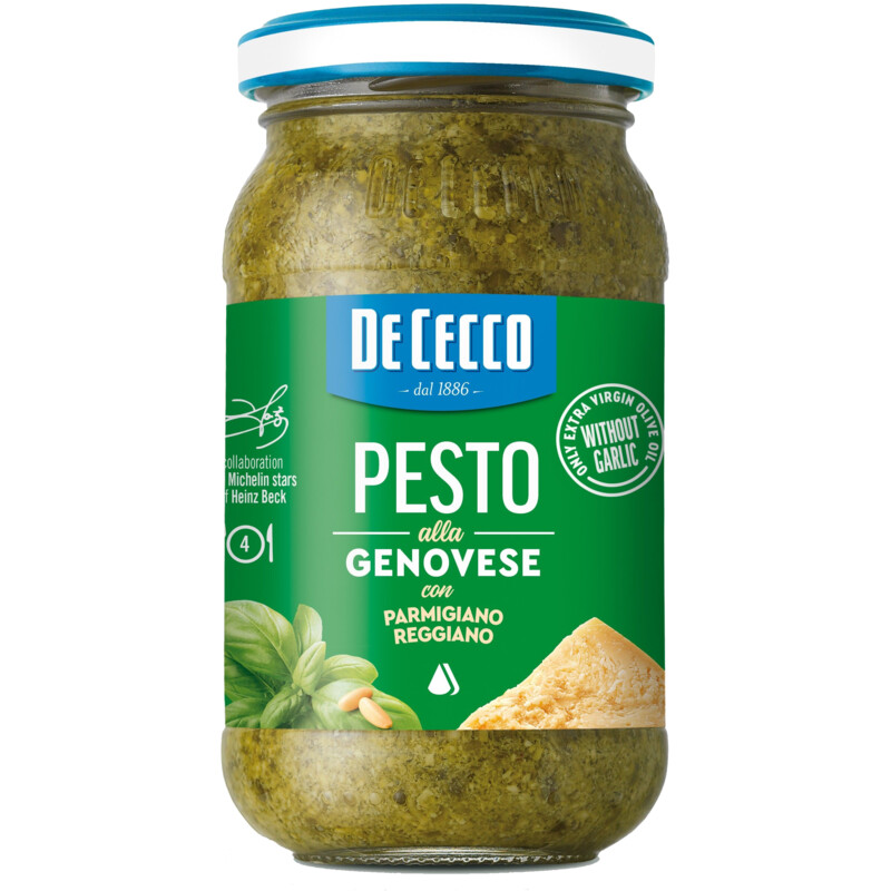 Een afbeelding van De Cecco Pesto alla genovese con parmigiano