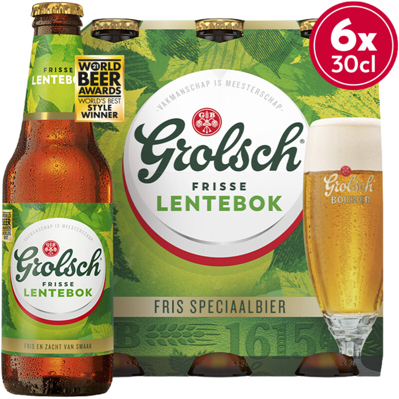 Een afbeelding van Grolsch Lentebok speciaalbier 6 pack