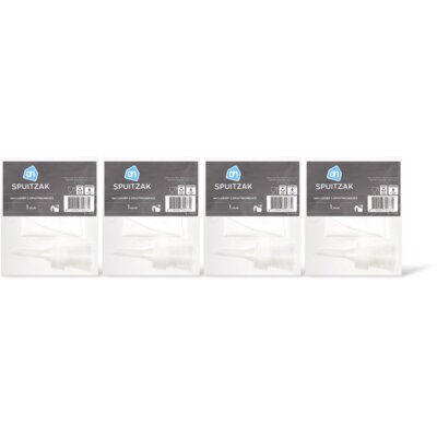 AH Spuitzak met 5 kunststofmondjes 4-pack