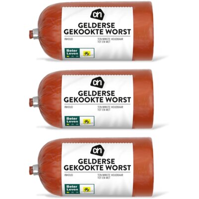 AH Gelderse gekookte worst 3-pack