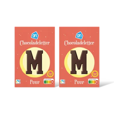 pdp-image-AH Chocoladeletter puur 2-pack