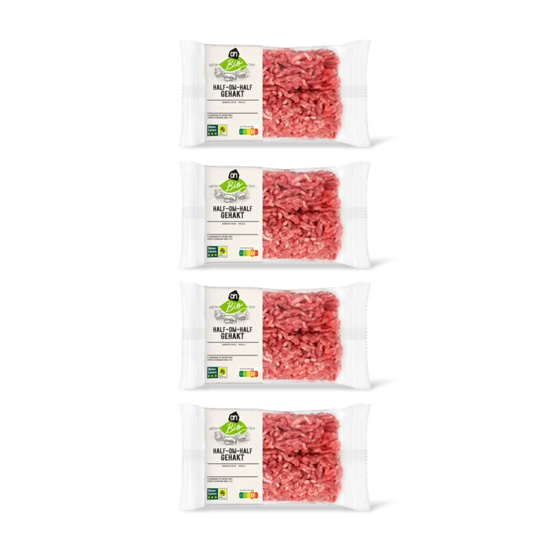 AH Biologisch Half-om-half gehakt 4-pack