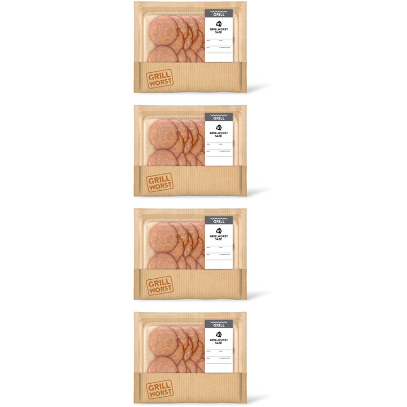 AH Grillworst satÃ© 4-pack