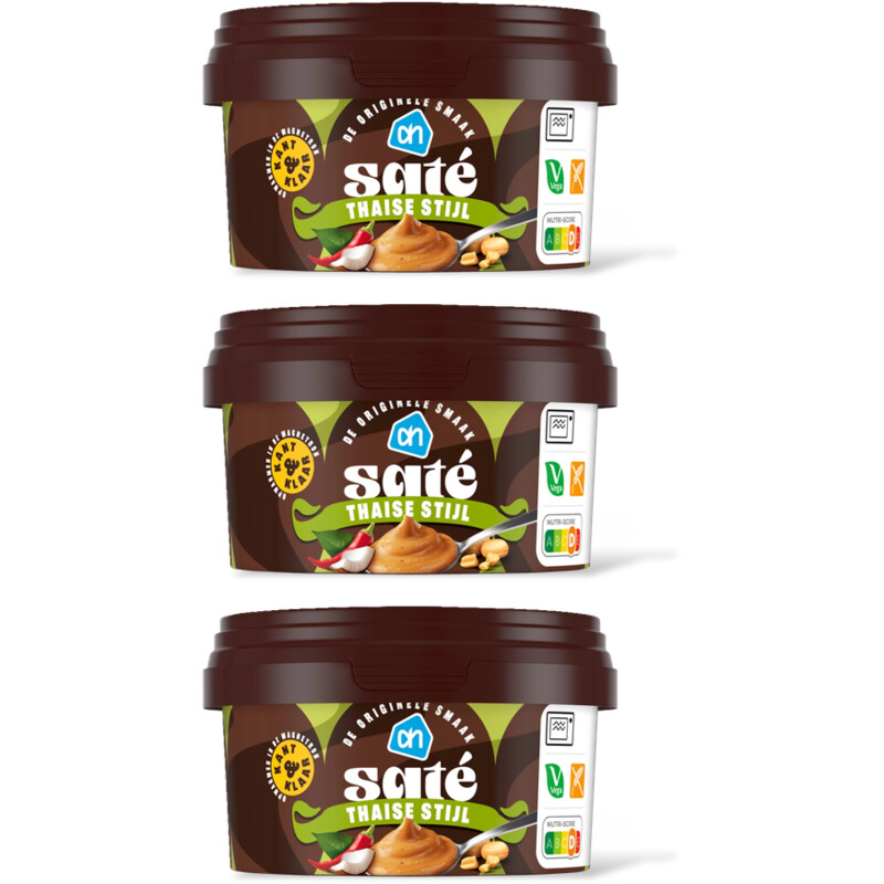 AH Satesaus Thaise stijl kant & klaar 3-pck
