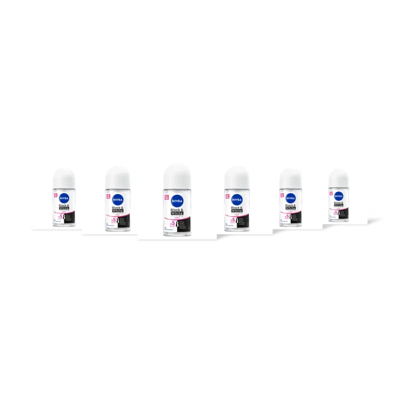 NIVEA Black & white original deo roller 6-pack