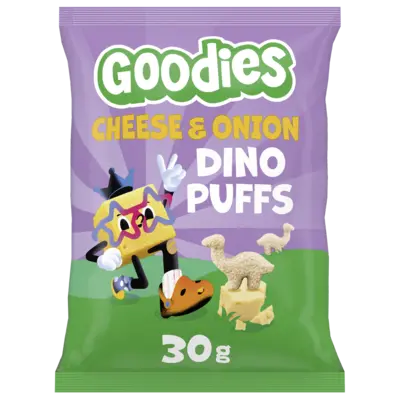 pdp-image-Goodies Snack dino puffs cheese & onion 3+ jaar
