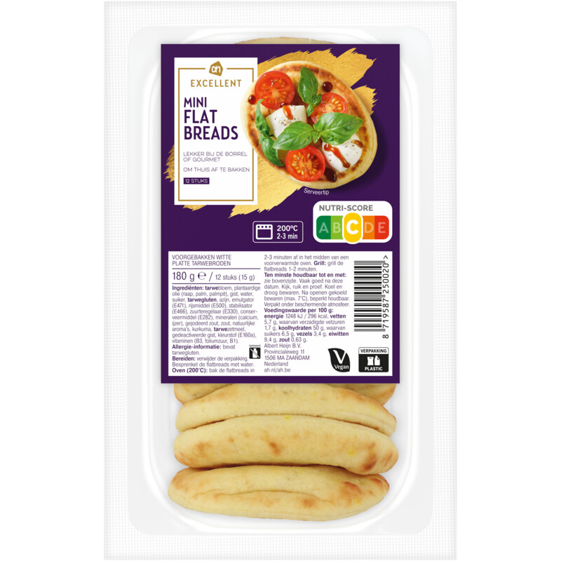 Een afbeelding van AH Excellent Mini flatbreads