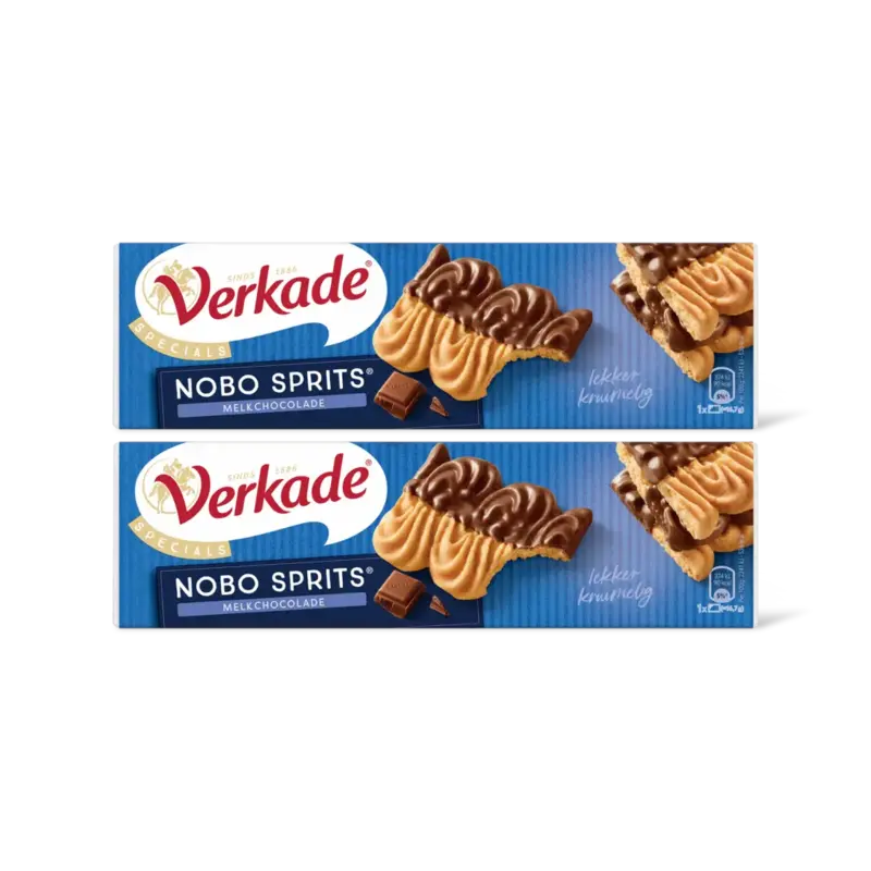 Nobo sprits melkchocolade 2-pack