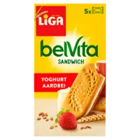 Liga Belvita sandwich yoghurt aardbeiensmaak