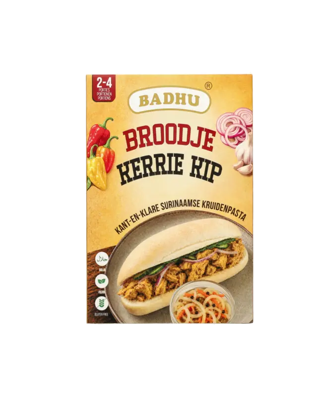 Badhu Broodje kerrie kip