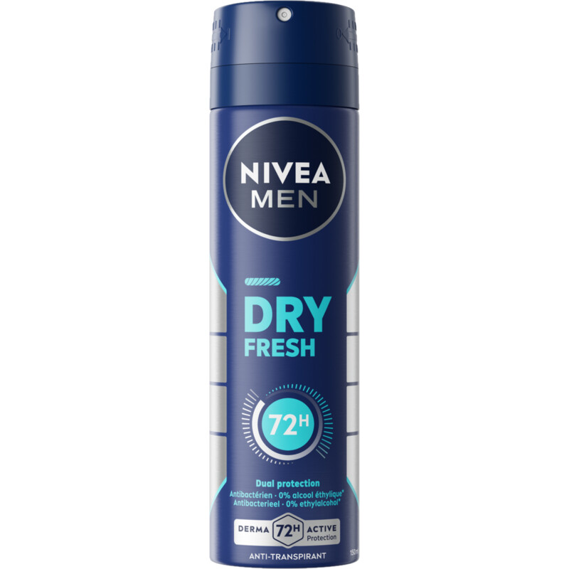 Een afbeelding van NIVEA Men dry fresh anti transpirant spray