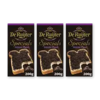 De Ruijter Specials hagelslag intens puur 3-pack