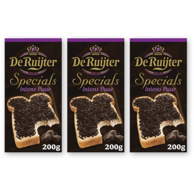 pdp-image-De Ruijter Specials hagelslag intens puur 3-pack