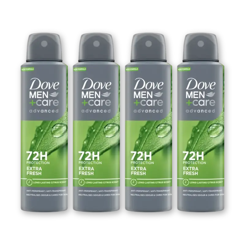 Dove Men+care extra fresh deodorant 4-pack