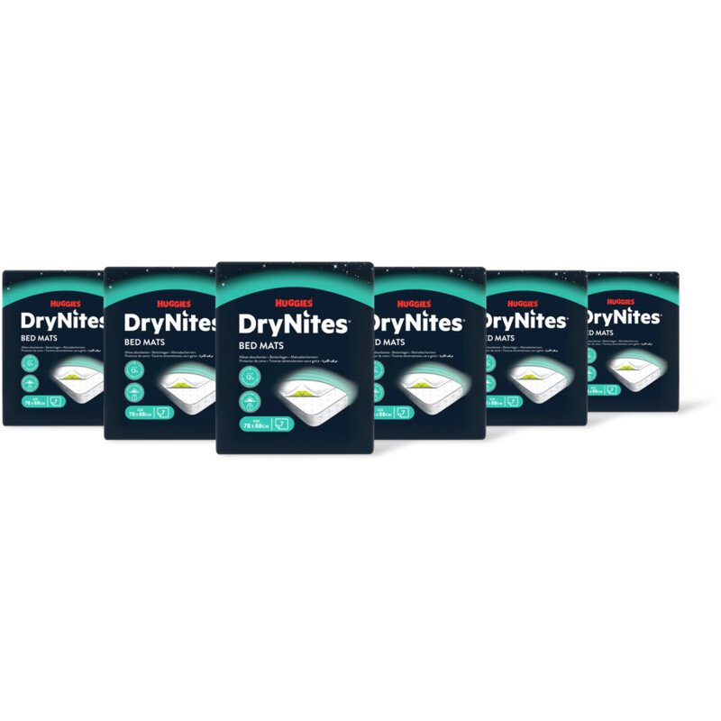 Huggies DryNites bed mats 6-pack