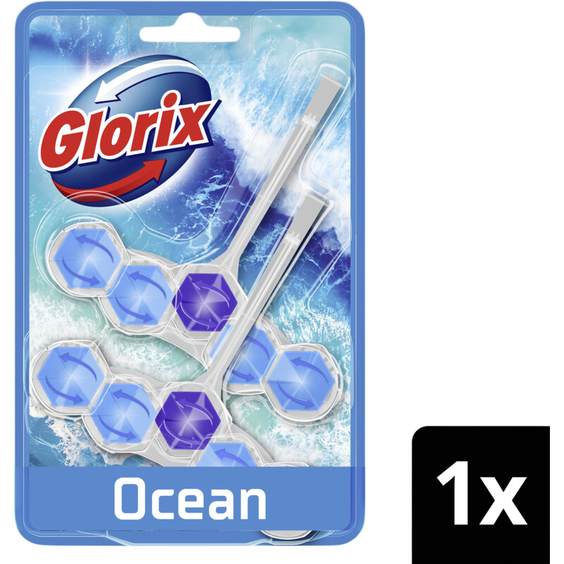Glorix Power5 ocean duo pack wc-blok 2-pack