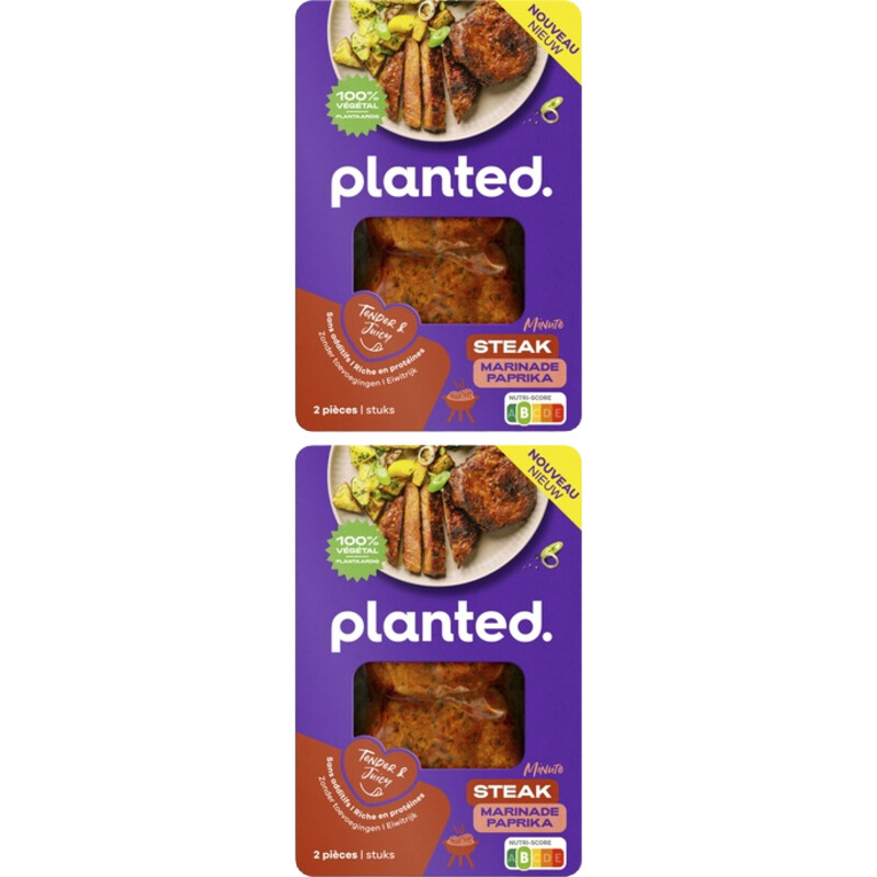 Een afbeelding van Planted steak BBQ marinade 2-pack
