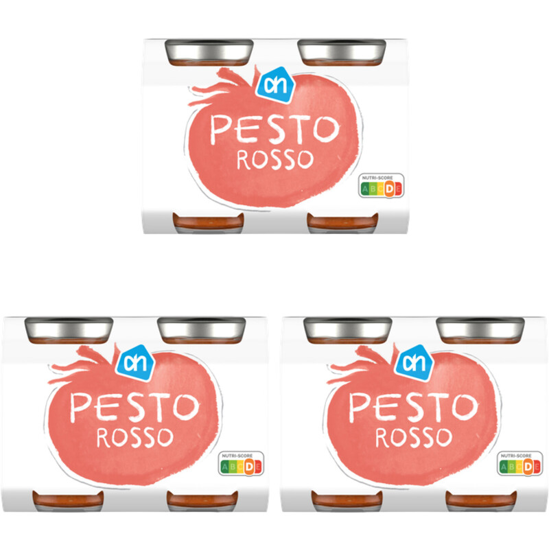 Een afbeelding van AH Pesto rosso 3-pack