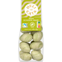 Delicata Paaseitjes gevuld wit pistache praliné