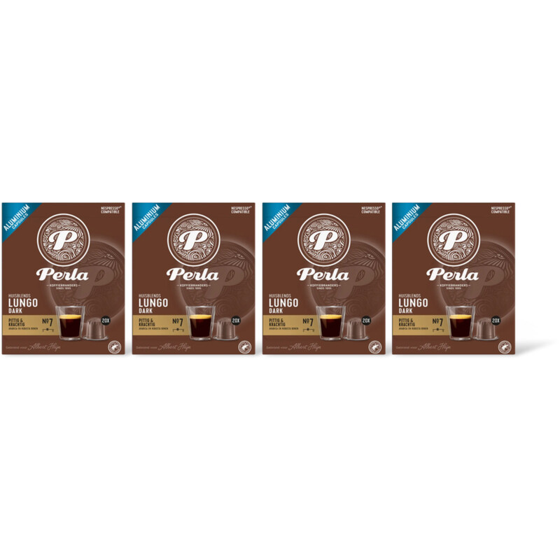 Perla Huisblends Lungo dark capsules 4-pack