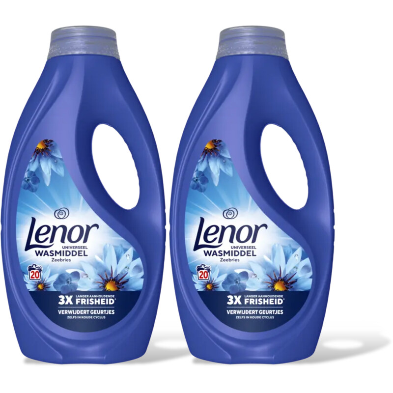 Lenor Vloeibaar wasmiddel zeebries 2-pack