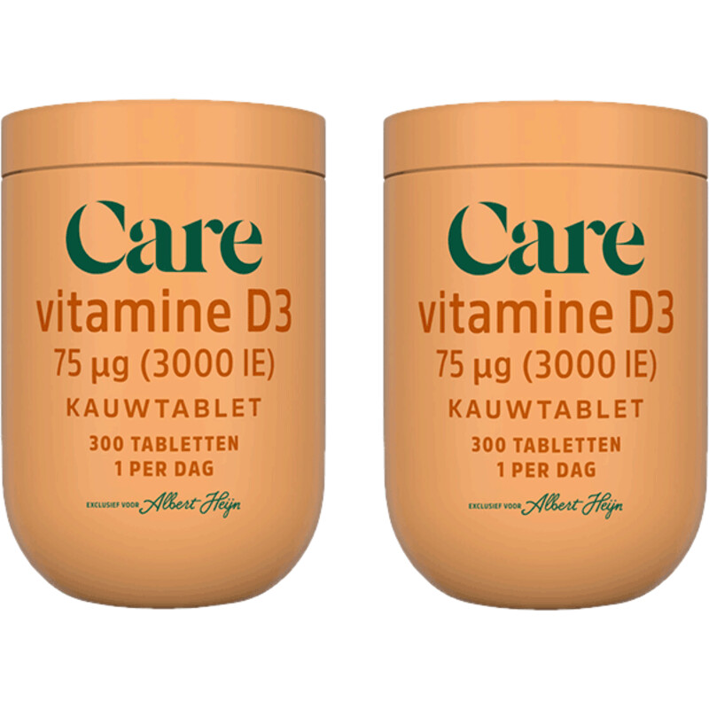 Een afbeelding van Care vitamine D3 75µg 2-pack