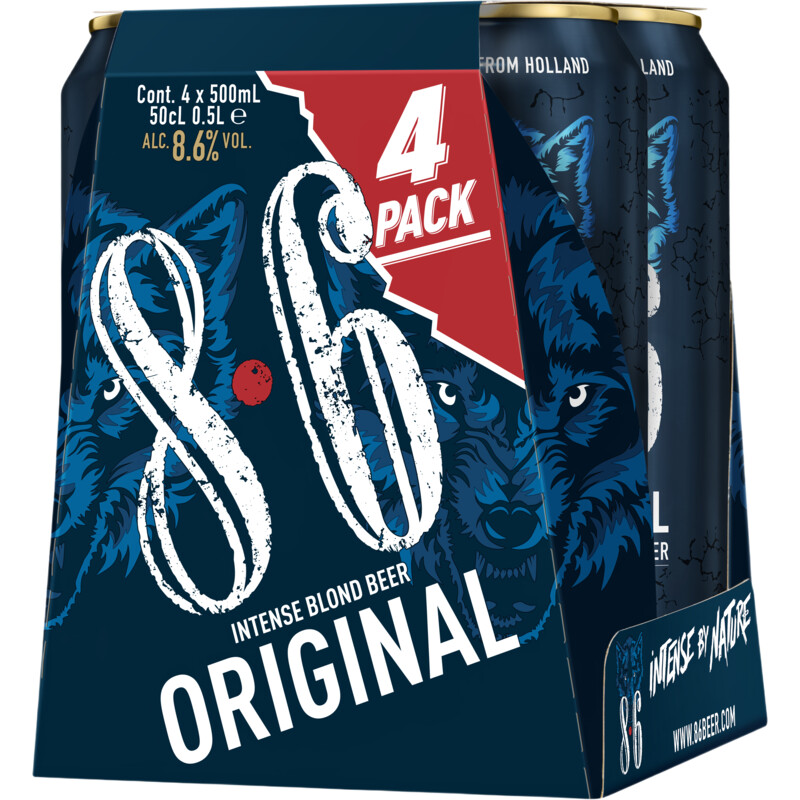 8.6 Original intense blond beer 4-pack