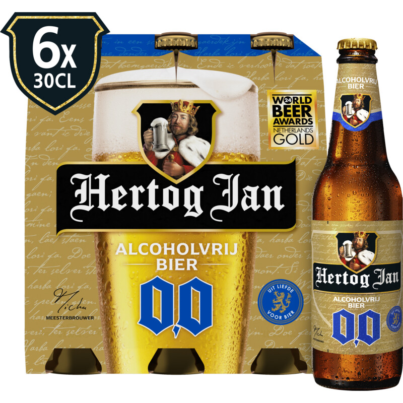 Een afbeelding van Hertog Jan 0.0 Alcoholvrij bier 6-pack