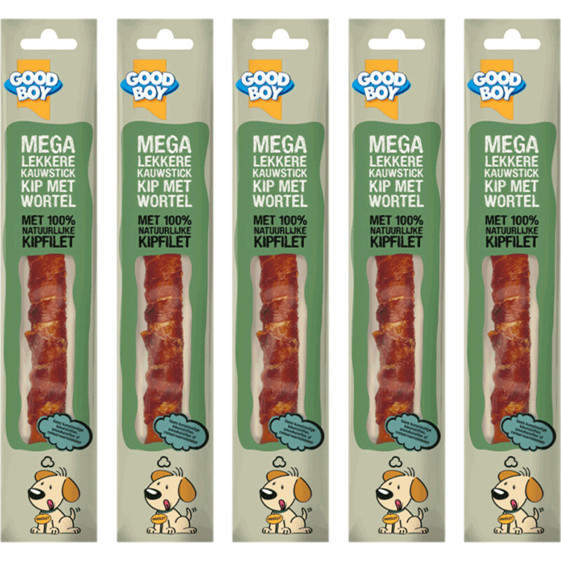 Een afbeelding van Good boy Mega chewy chicken 5-pack