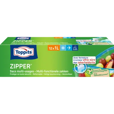 pdp-image-Toppits Zipper multi-functionele zakken 1 liter