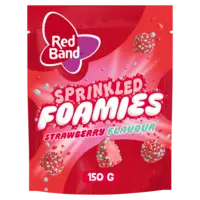 Red Band Sprinkled foamies strawberry